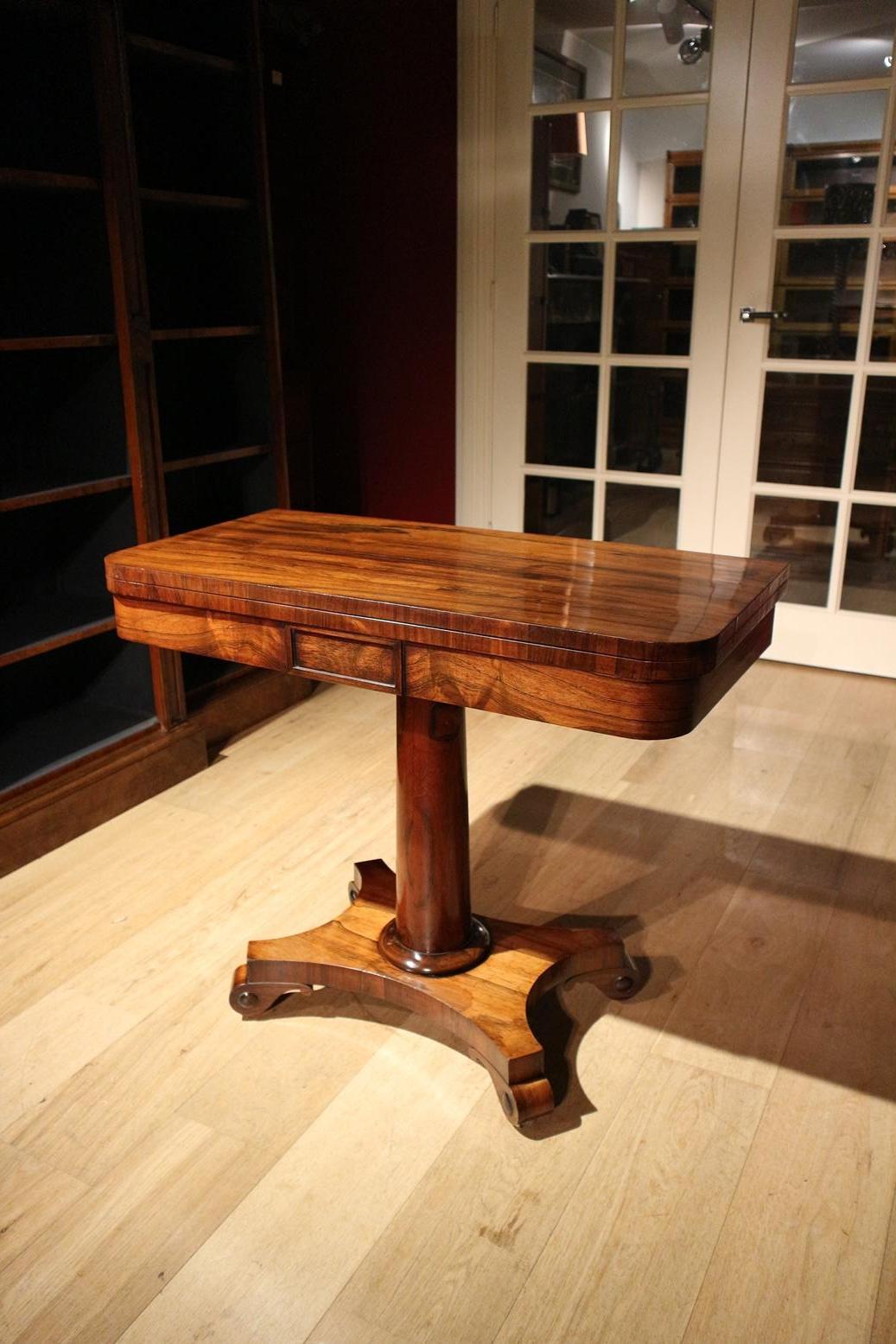 19th Century Victorian Game Table 9