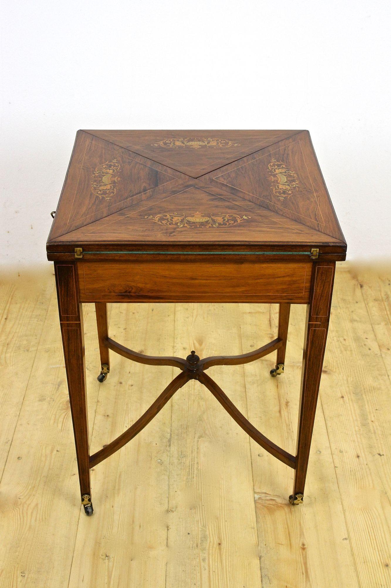 19th Century Victorian Game Table/ Side Table by J. Shoolbred, Uk Ca. 1890 6