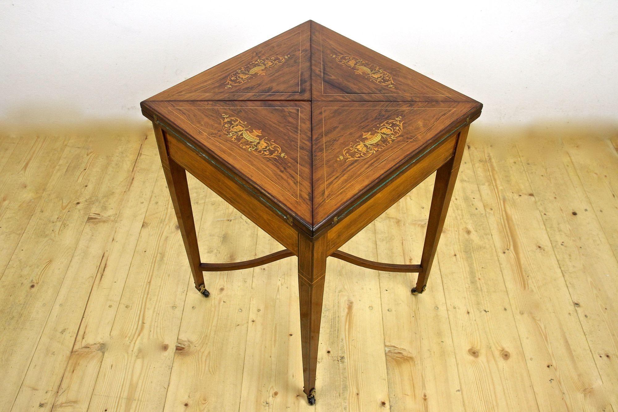 19th Century Victorian Game Table/ Side Table by J. Shoolbred, Uk Ca. 1890 7
