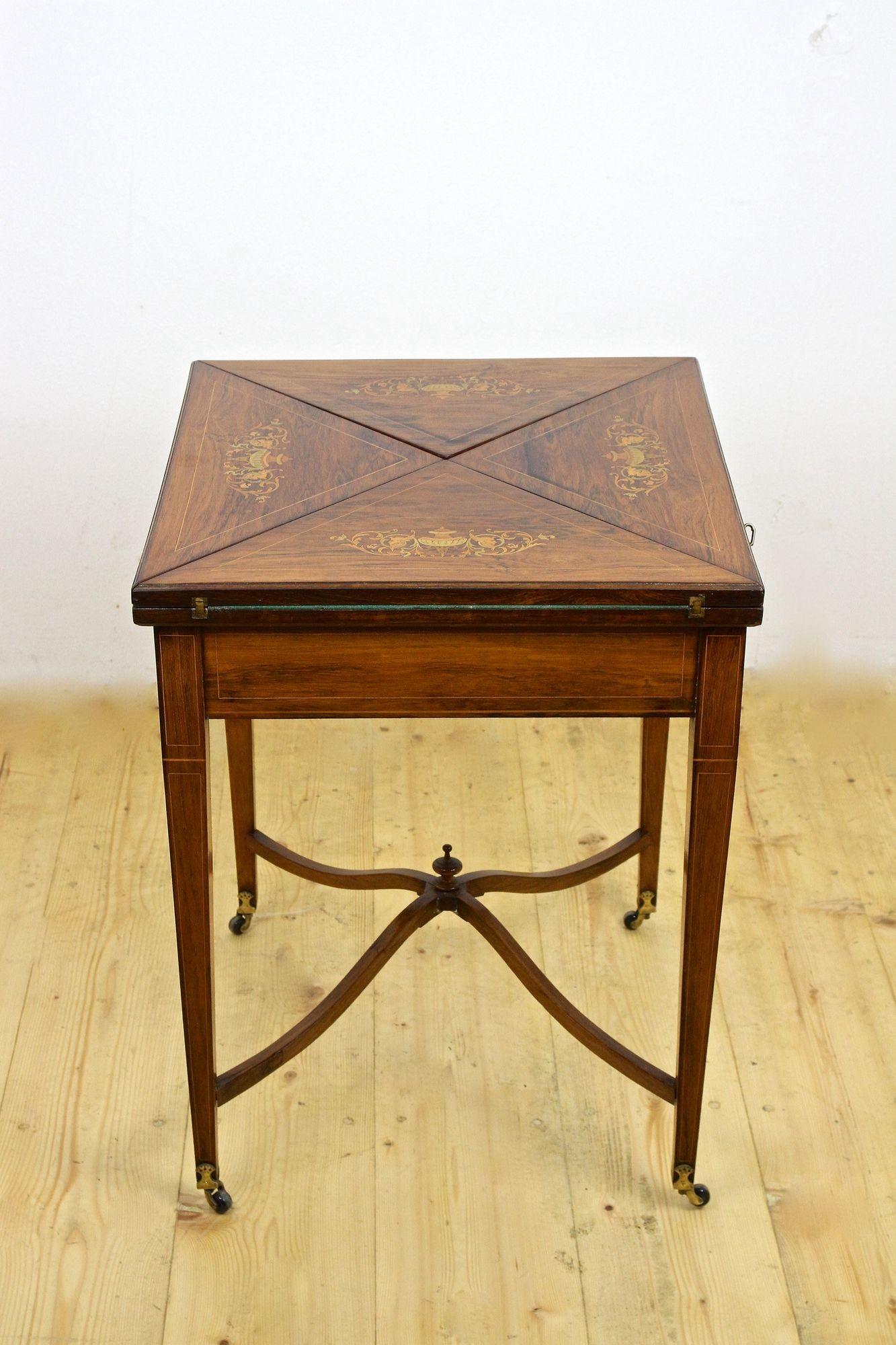 19th Century Victorian Game Table/ Side Table by J. Shoolbred, Uk Ca. 1890 8