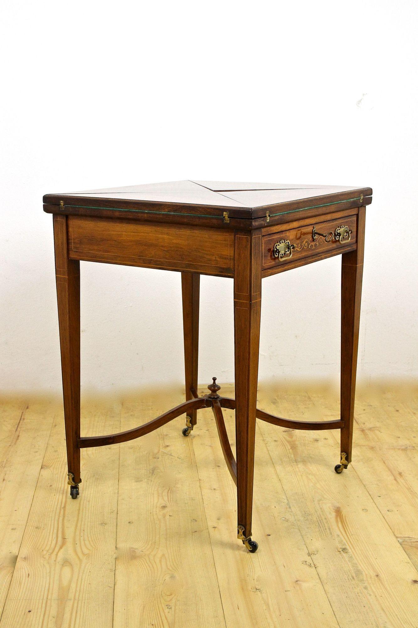19th Century Victorian Game Table/ Side Table by J. Shoolbred, Uk Ca. 1890 10