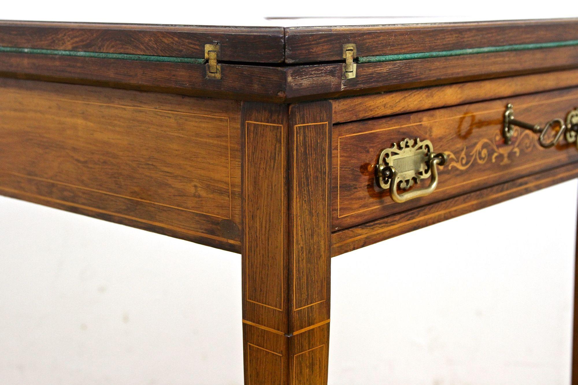 19th Century Victorian Game Table/ Side Table by J. Shoolbred, Uk Ca. 1890 11