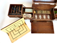 19th Century Victorian Games Box Compendium, England, Circa 1895