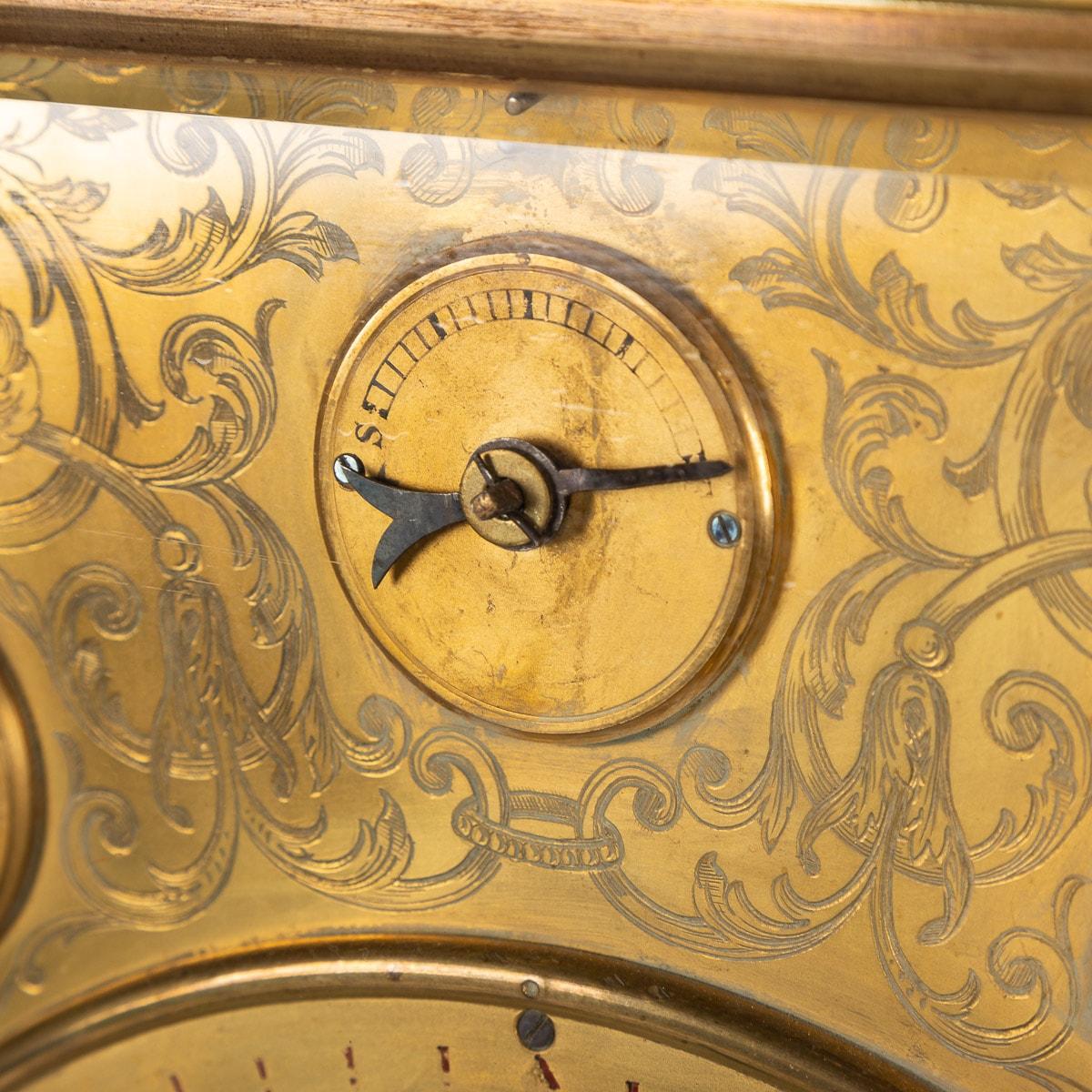19th Century Victorian Gilt-Brass Monumental Mantel Clock, c.1870 10
