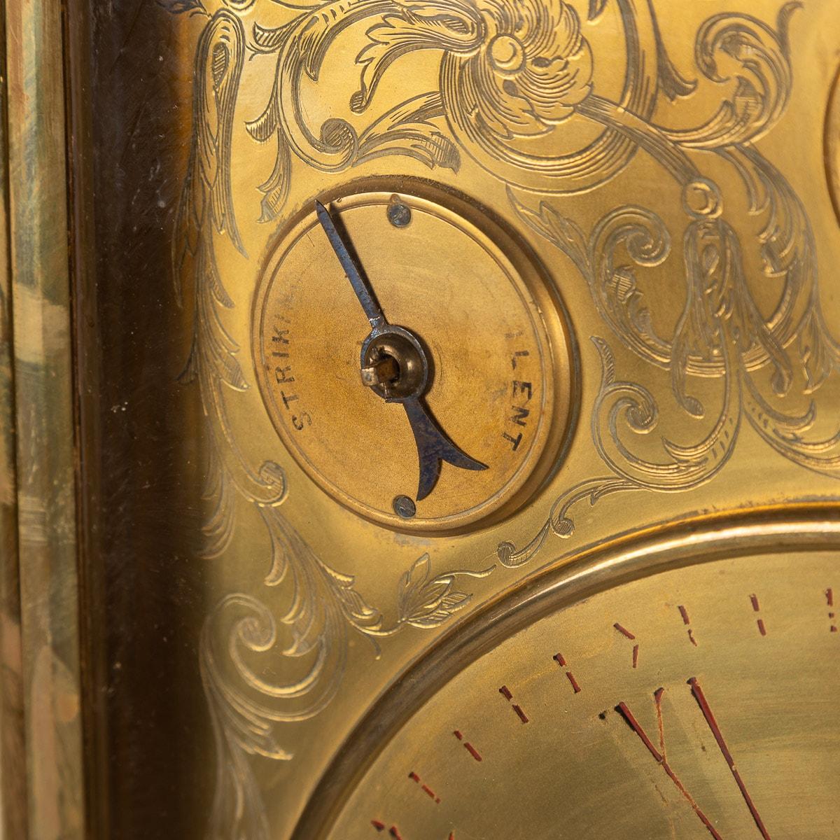 19th Century Victorian Gilt-Brass Monumental Mantel Clock, c.1870 11