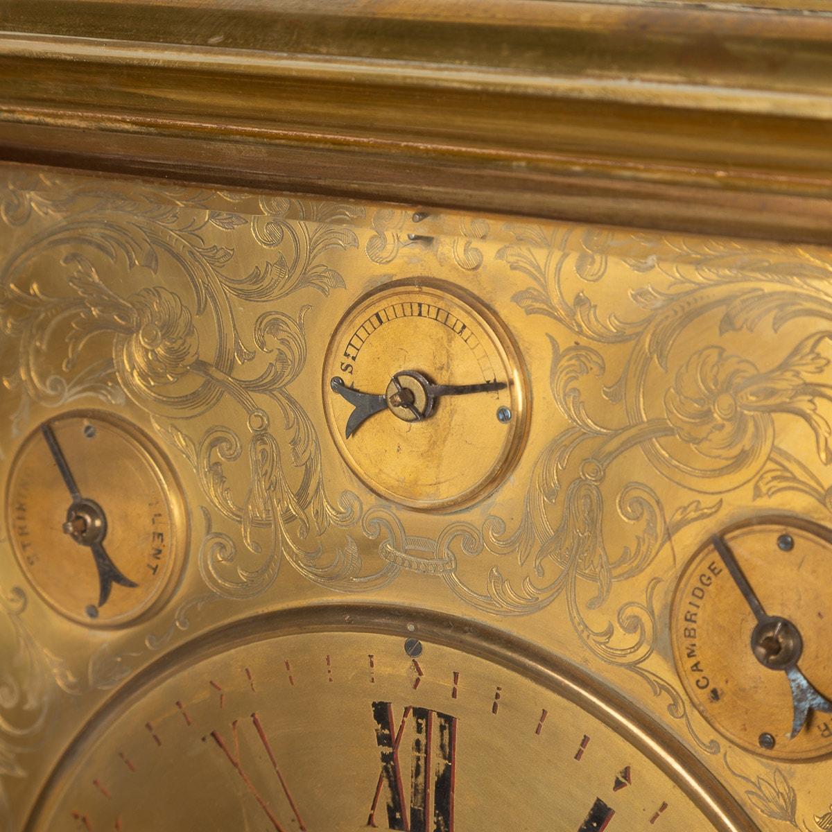 19th Century Victorian Gilt-Brass Monumental Mantel Clock, c.1870 13