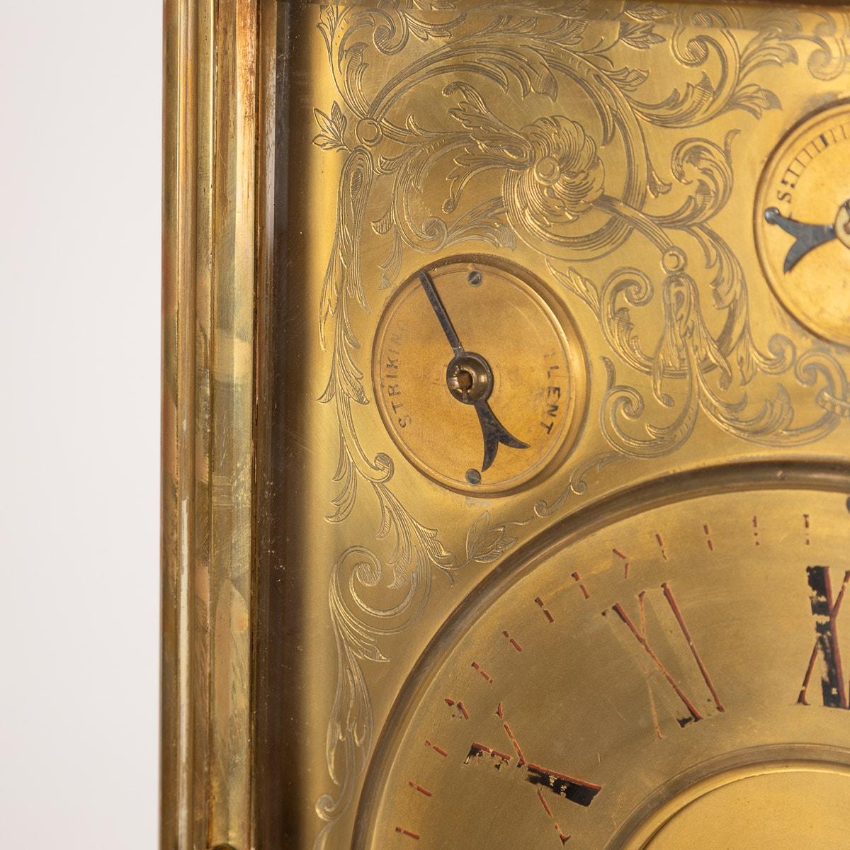 19th Century Victorian Gilt-Brass Monumental Mantel Clock, c.1870 14