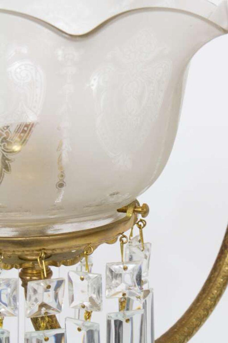 American 19th Century Victorian Gilt Brass Sconces, a Pair