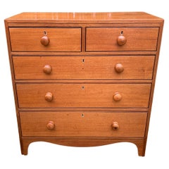 19th Century Victorian Golden Mahogany Chest of Drawers