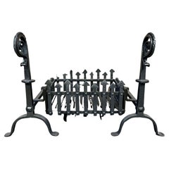 19th Century Victorian Gothic Fireplace Grate