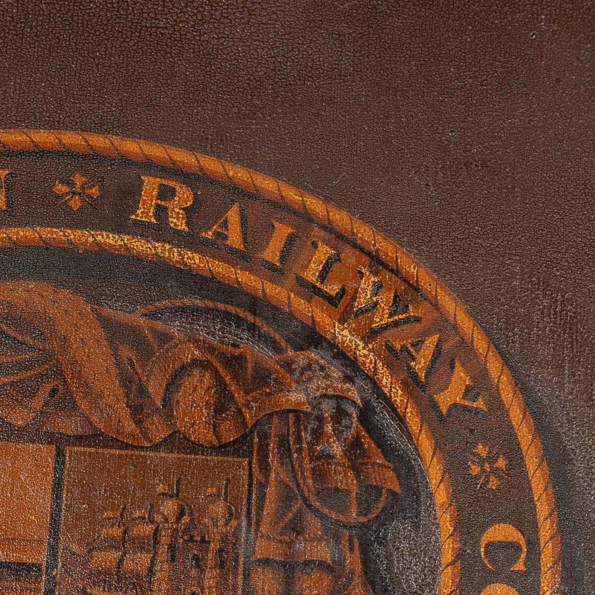 Panneau de chemin de fer victorien du 19me sicle peint de la Great Western Railway Company, vers 1860 en vente 5
