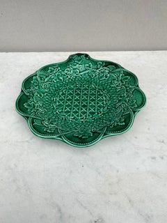 19th Century Victorian Green Platter Wedgwood