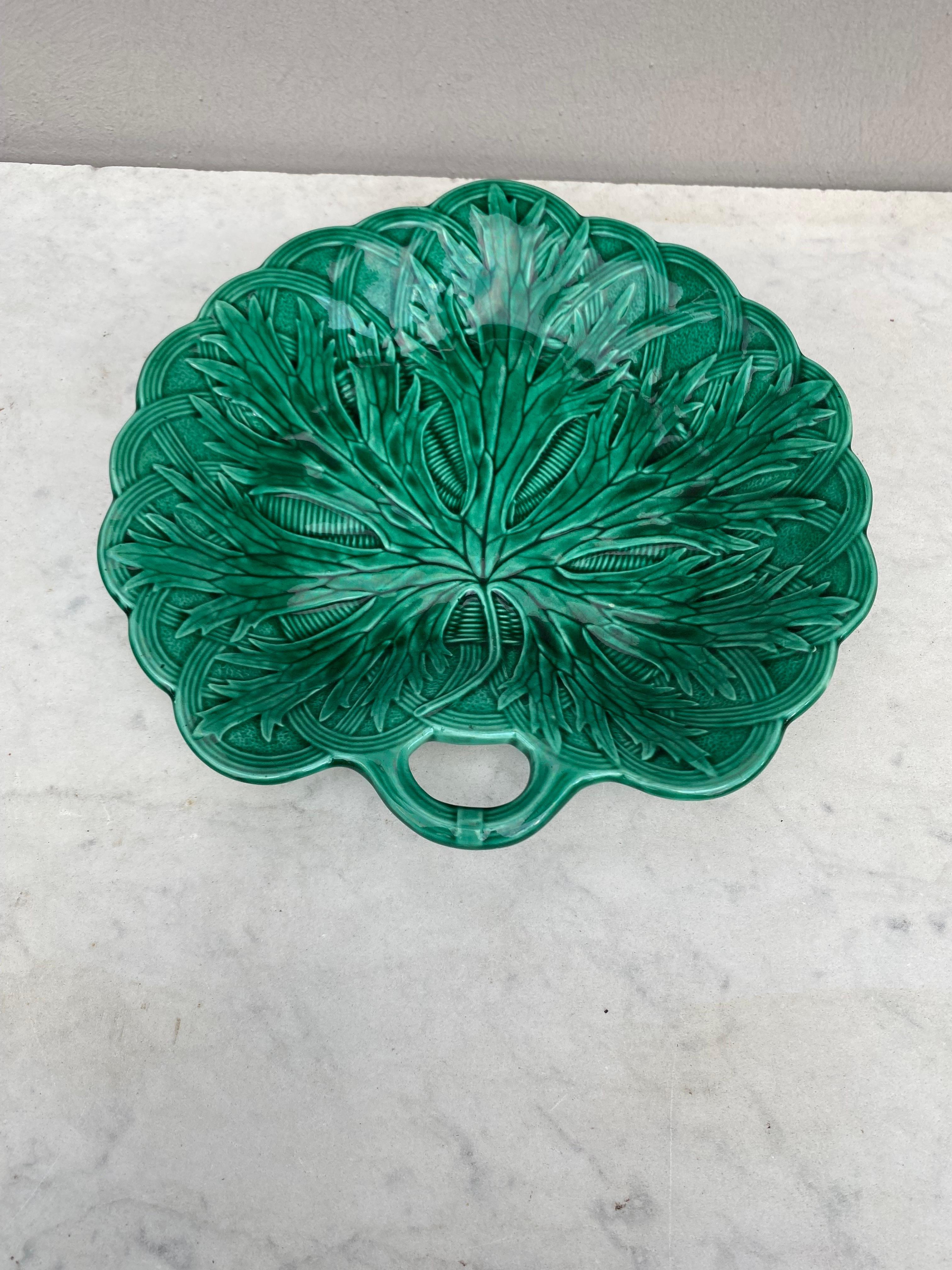 19th Century Victorian Green Platter Wedgwood In Good Condition For Sale In Austin, TX