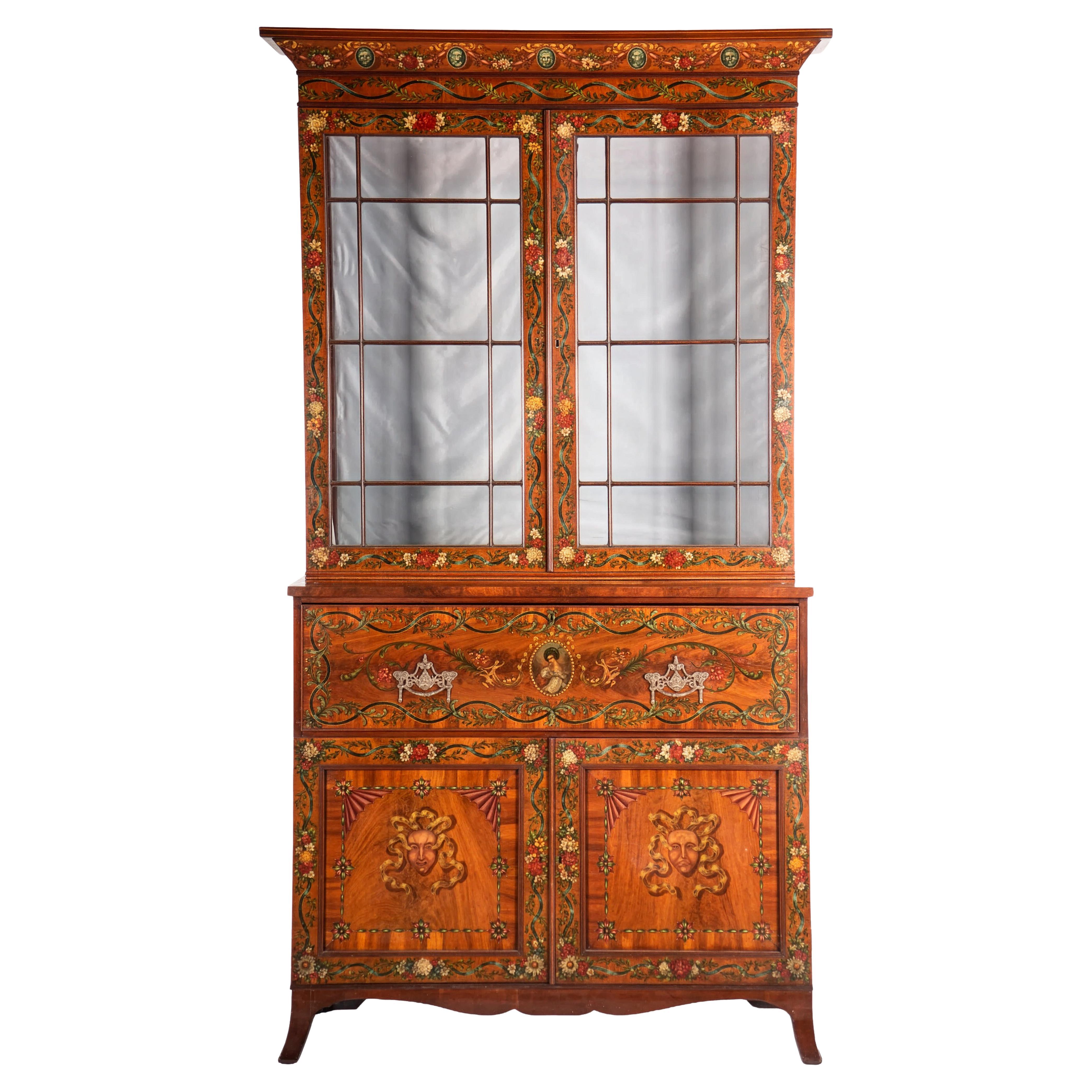 18th Century Georgian Mahogany Secretary Bookcase