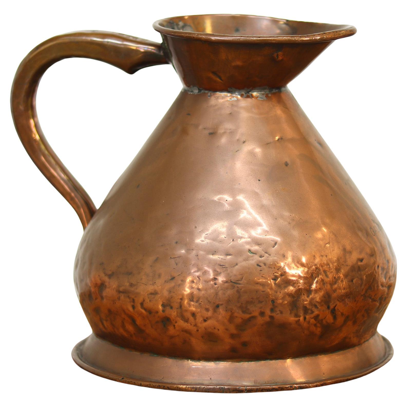 19th Century Victorian Haystack 2 Gallon Measure Jug - Weathered and Patinated For Sale