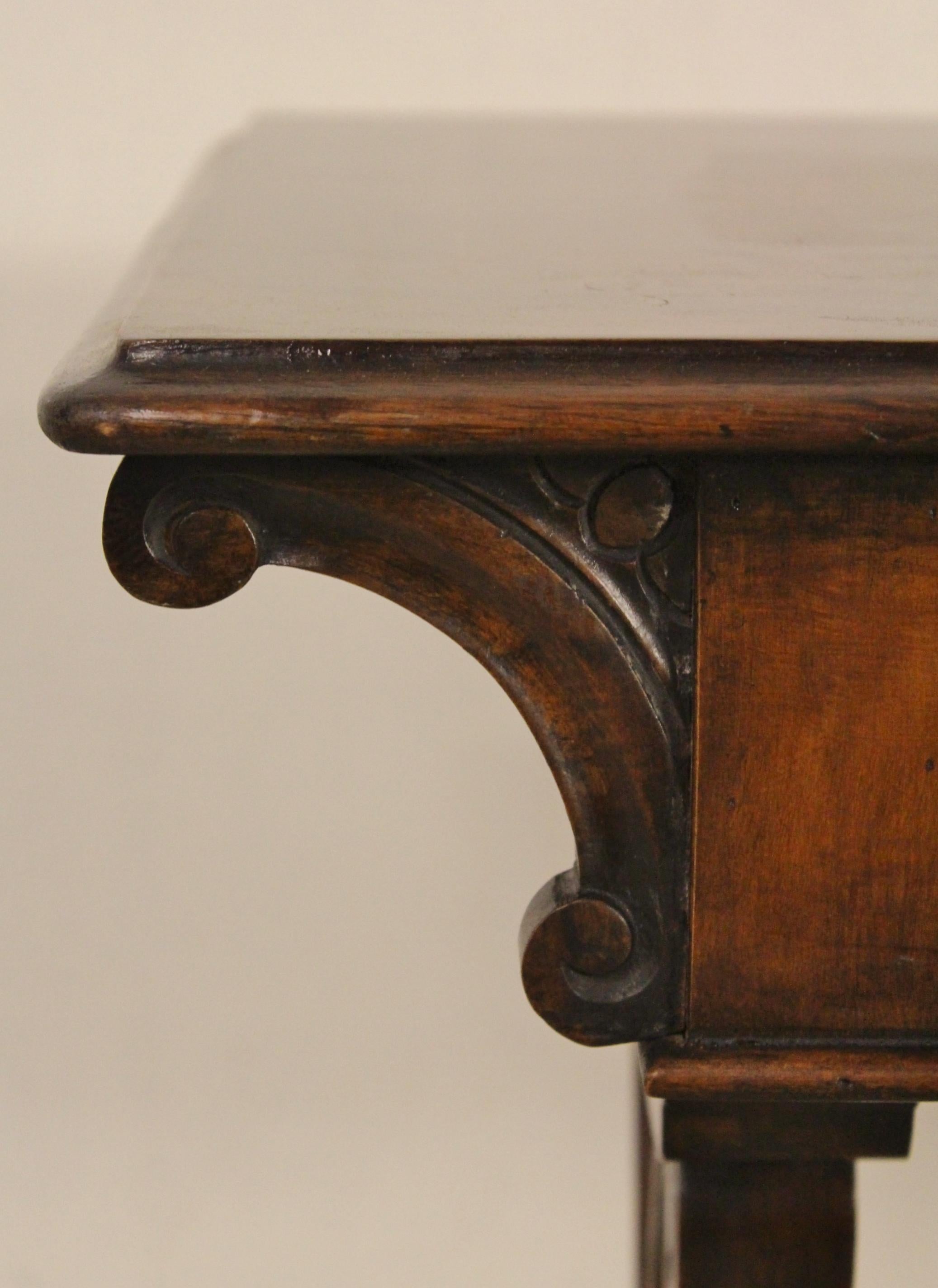 19th Century Victorian Inlaid Burr Walnut Side Table 2