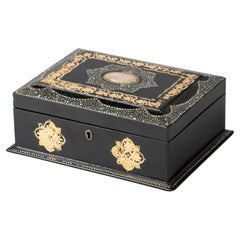 Boîte à bijoux victorienne du 19e siècle