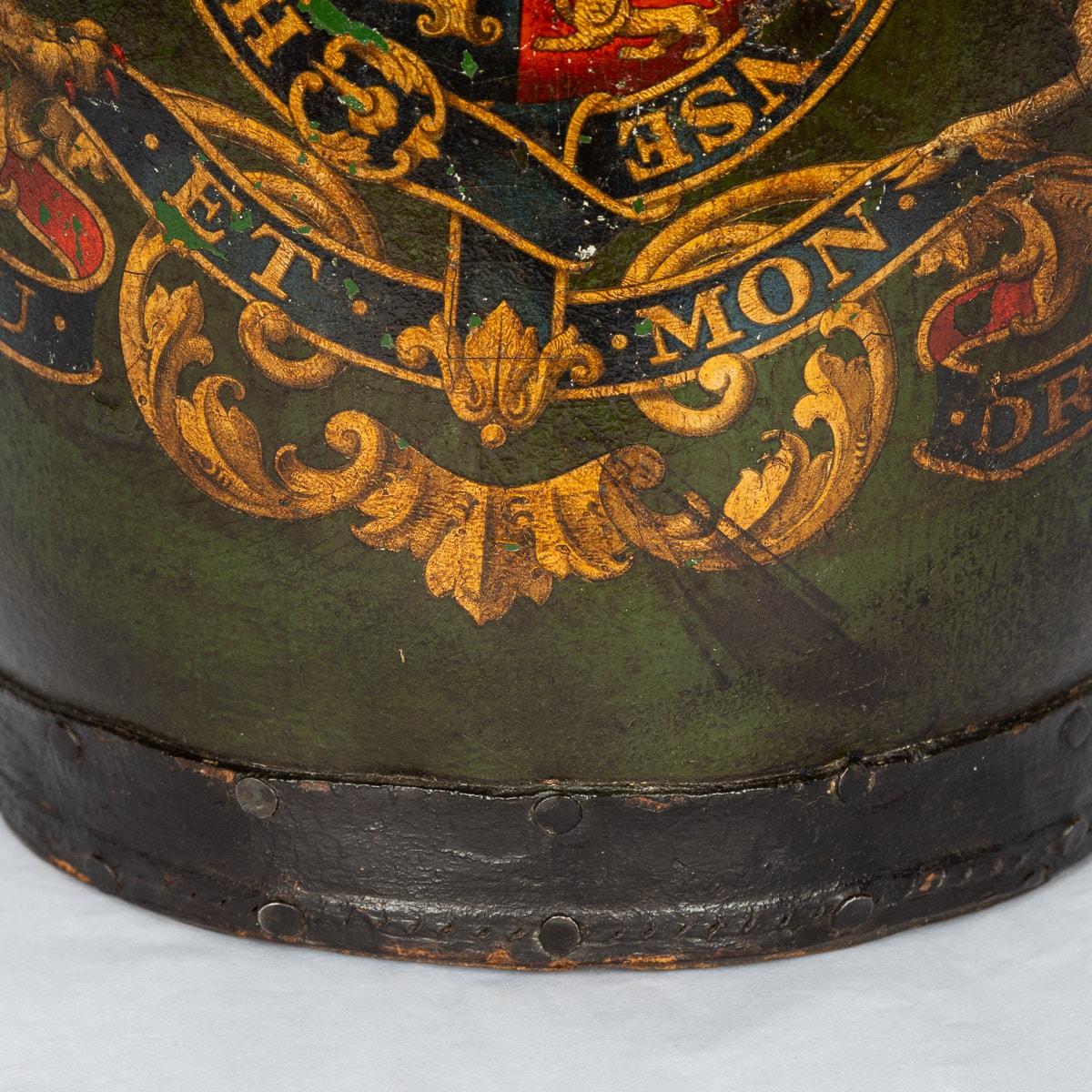 19th Century Victorian Leather Bound Fire Bucket, c.1890 For Sale 5