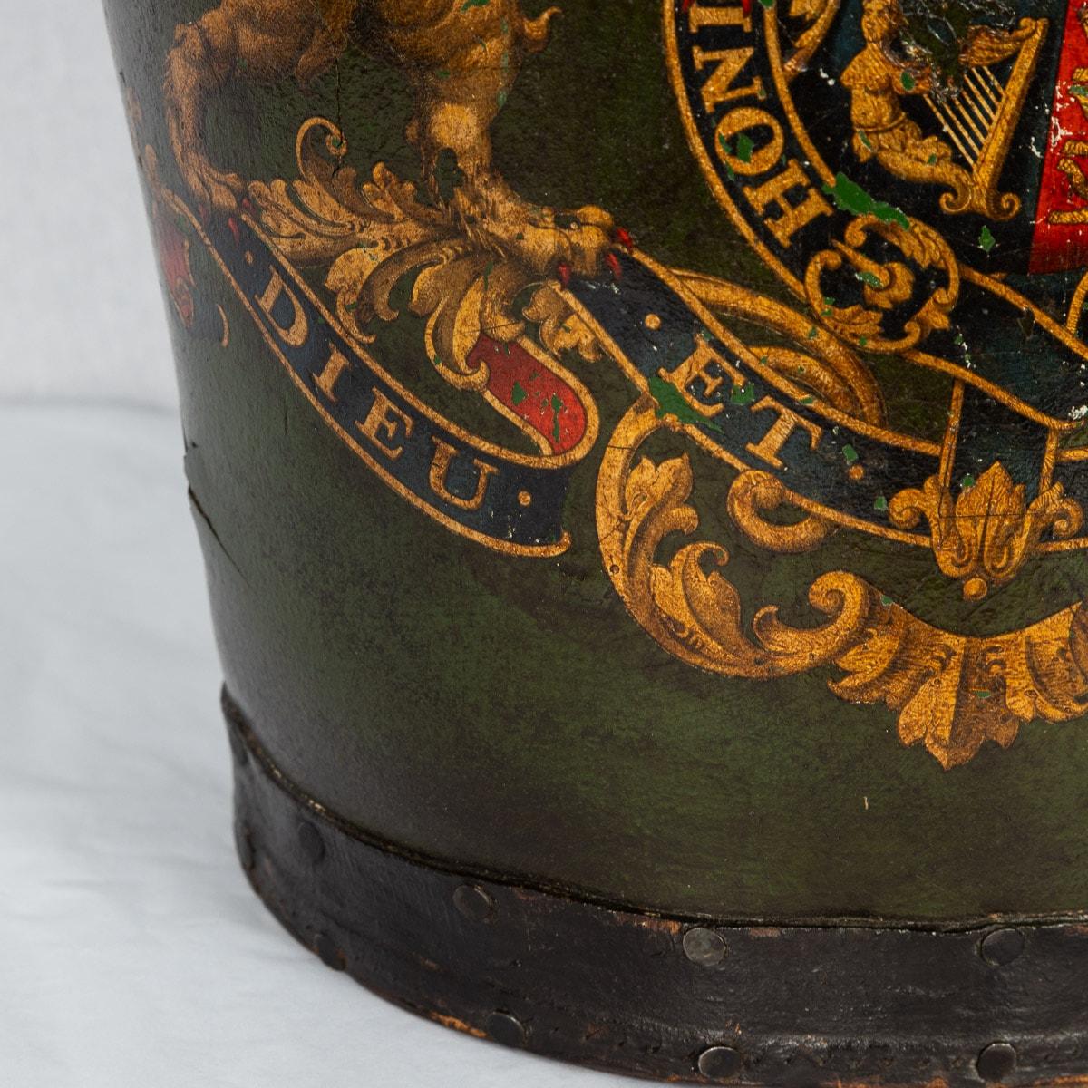 19th Century Victorian Leather Bound Fire Bucket, c.1890 For Sale 7