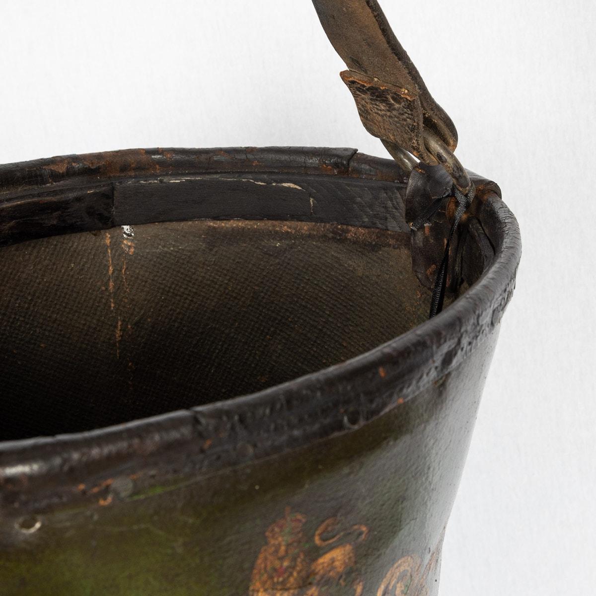 19th Century Victorian Leather Bound Fire Bucket, c.1890 For Sale 14