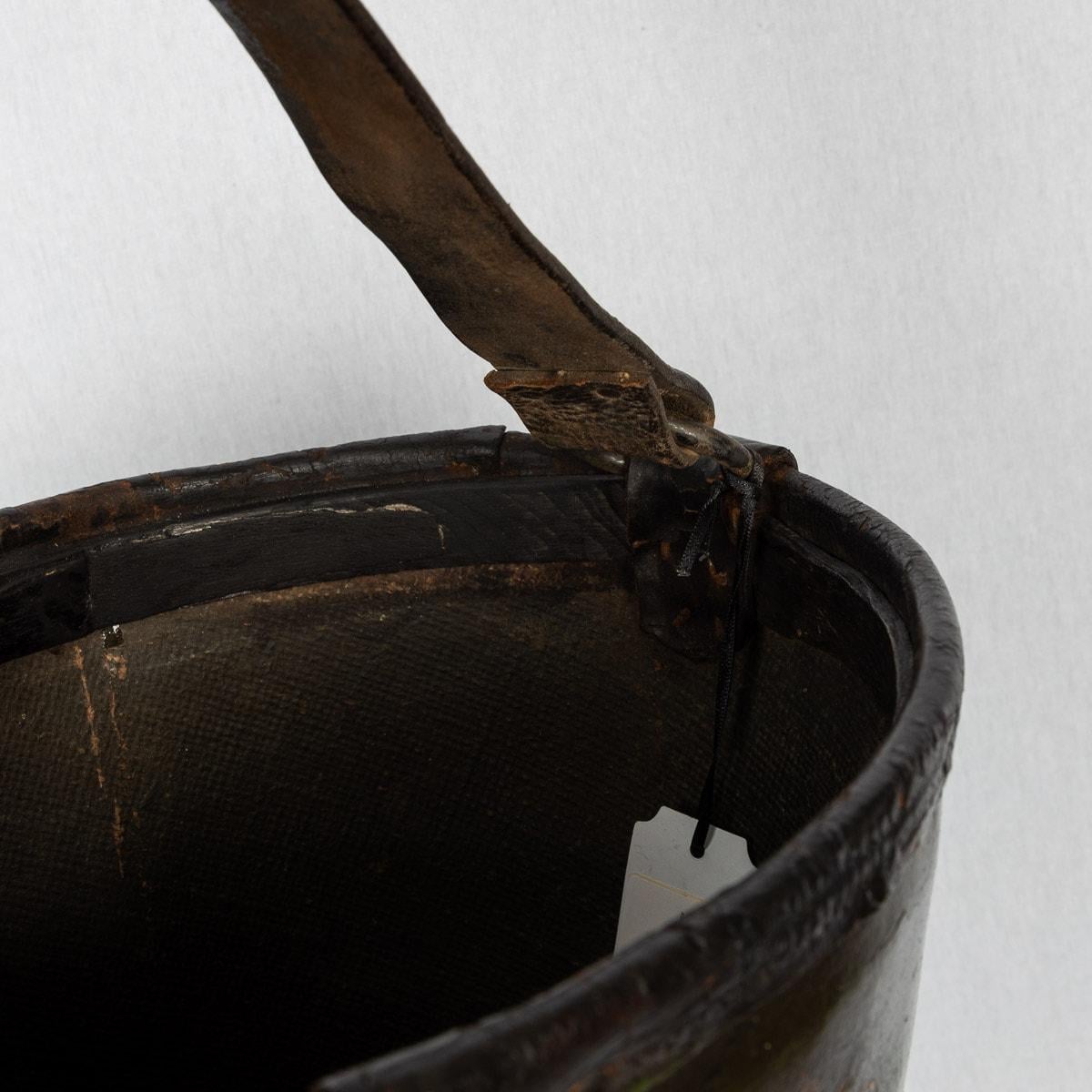 19th Century Victorian Leather Bound Fire Bucket, c.1890 For Sale 2