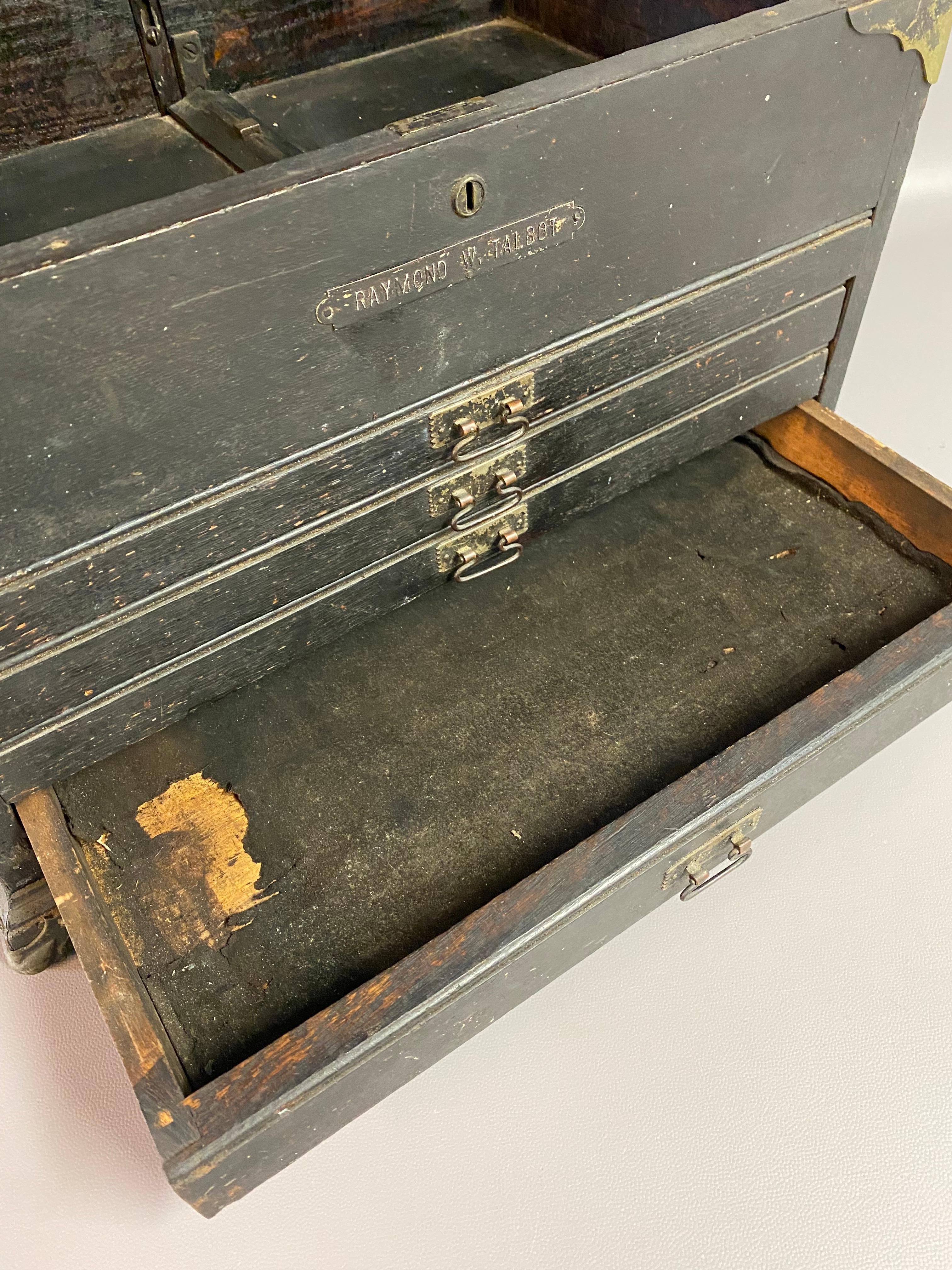 19th Century Victorian Machinist's Tool Box 6