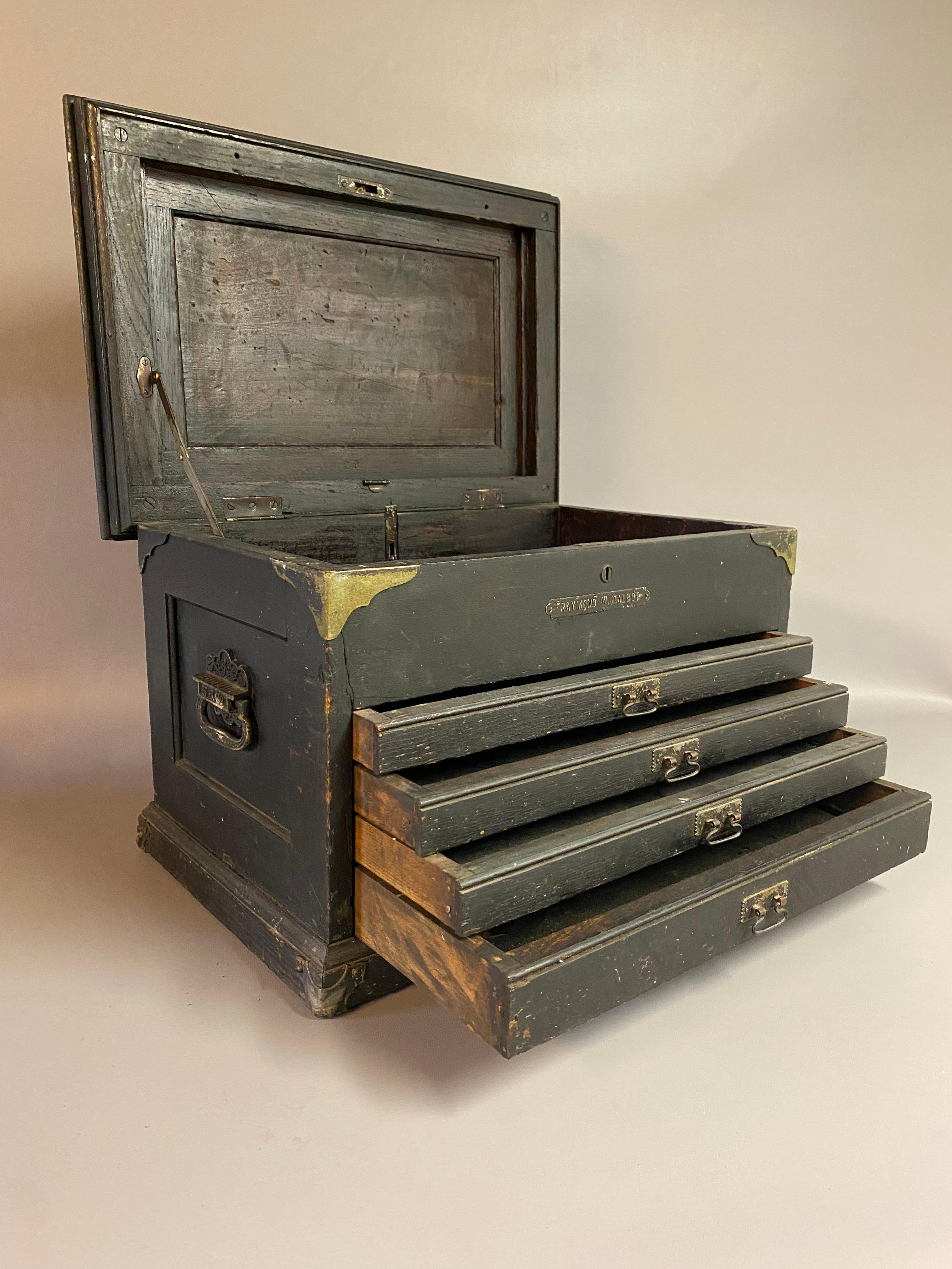 Brass 19th Century Victorian Machinist's Tool Box