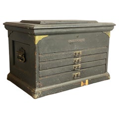 Antique 19th Century Victorian Machinist's Tool Box
