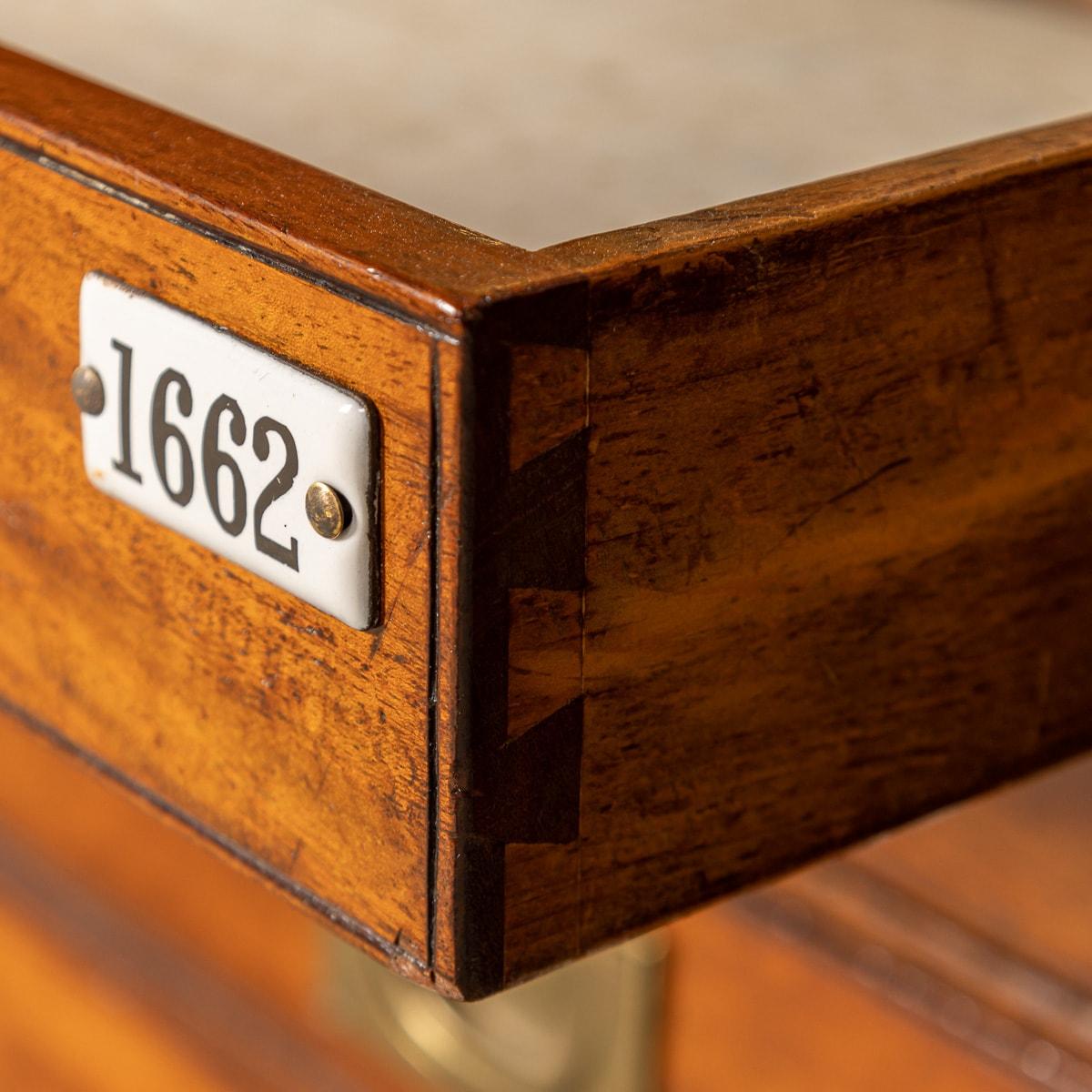 19th Century Victorian Mahogany 24 Bank Drawers, c.1890 For Sale 3