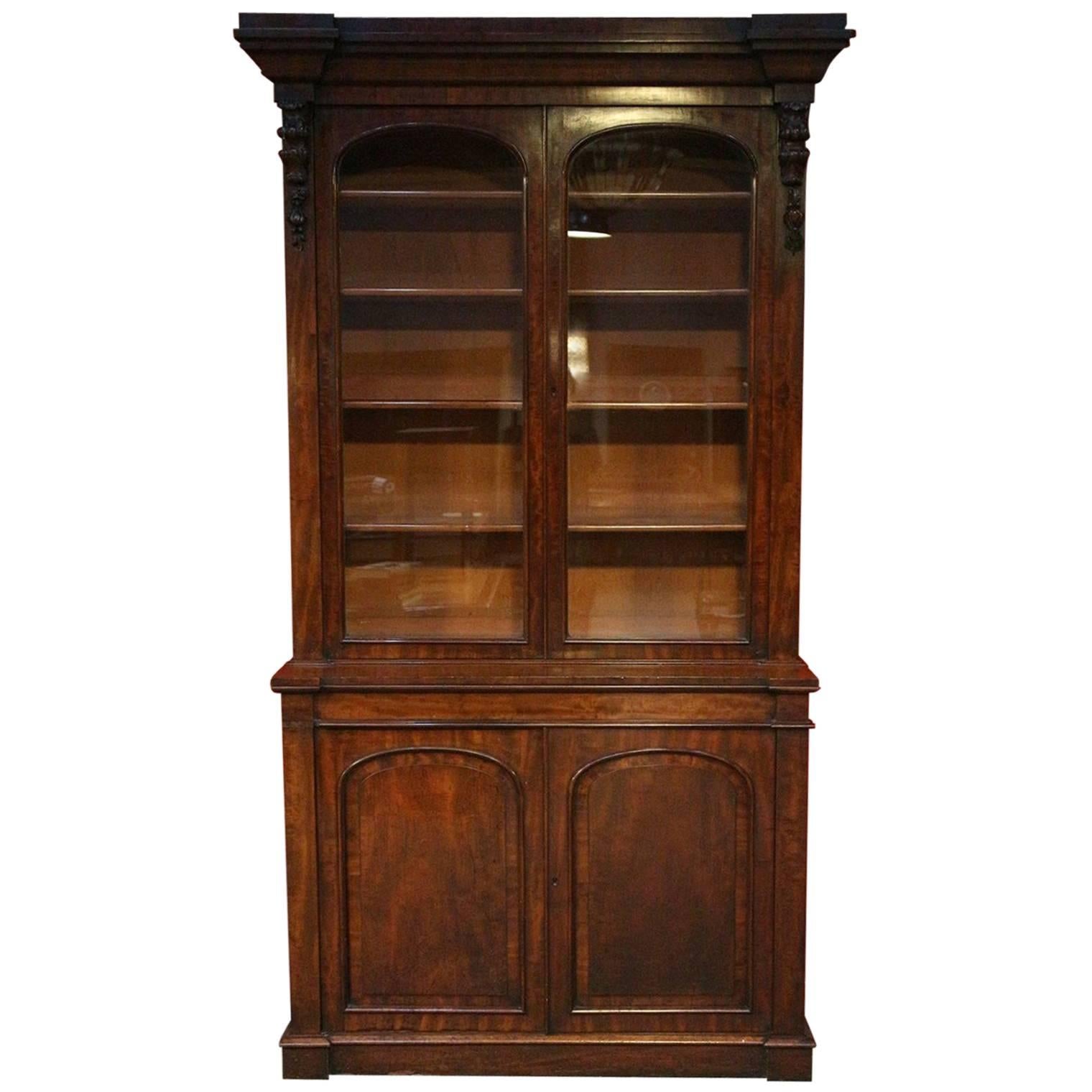 19th Century Victorian Mahogany Bookcase