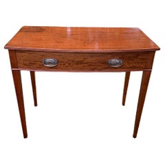 19th Century Victorian Mahogany Bow-Fronted Side Table