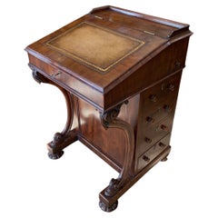 19th Century Victorian Mahogany Davenport