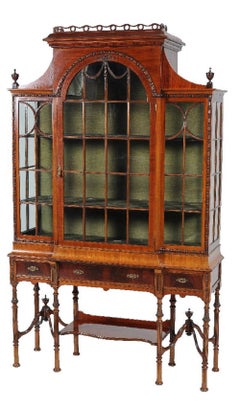 19th Century Victorian Mahogany Display Cabinet