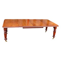 Antique 19th Century Victorian Mahogany Extending Dining Table