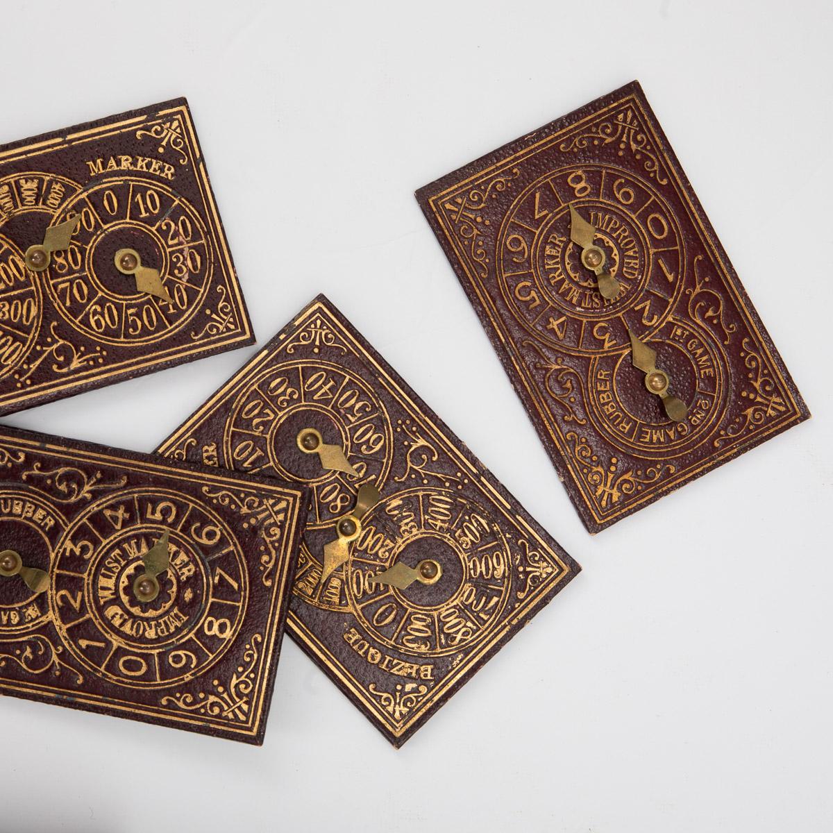 19th Century Victorian Mahogany Games Compendium, Cards & Board Games c.1890 11