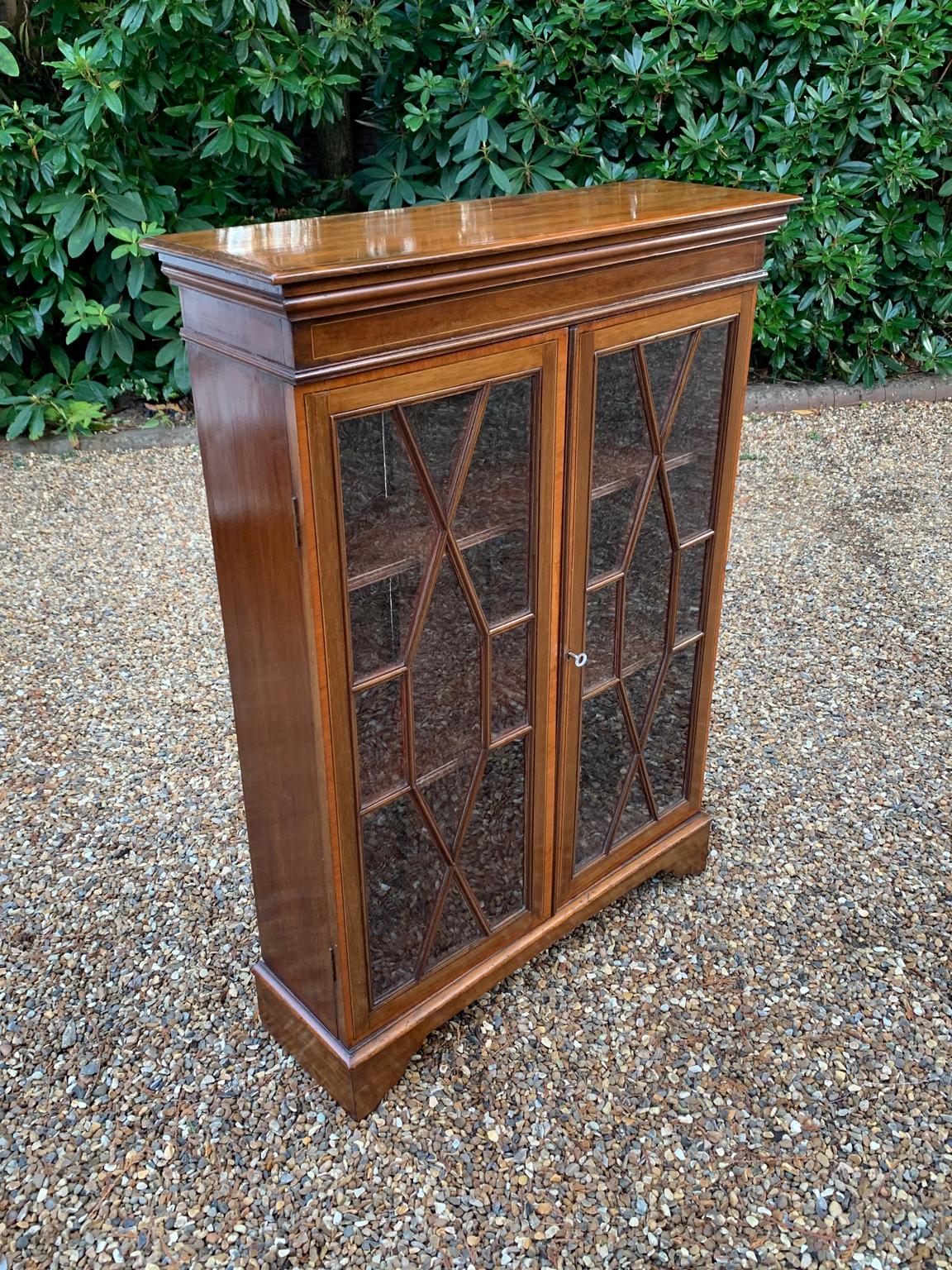 Hand-Crafted 19th Century Victorian Mahogany Glazed Bookcase