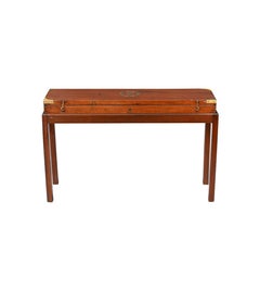 19th Century Victorian Mahogany Gun Case with Felt-Lined Interior