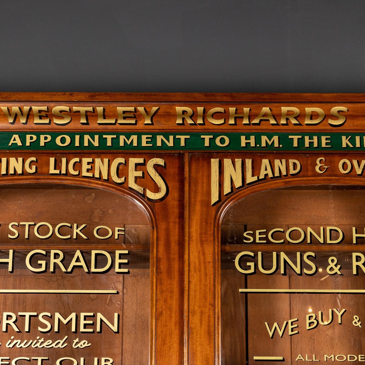 19th Century Victorian Mahogany Gun Shop Display Cabinet, c.1890 2