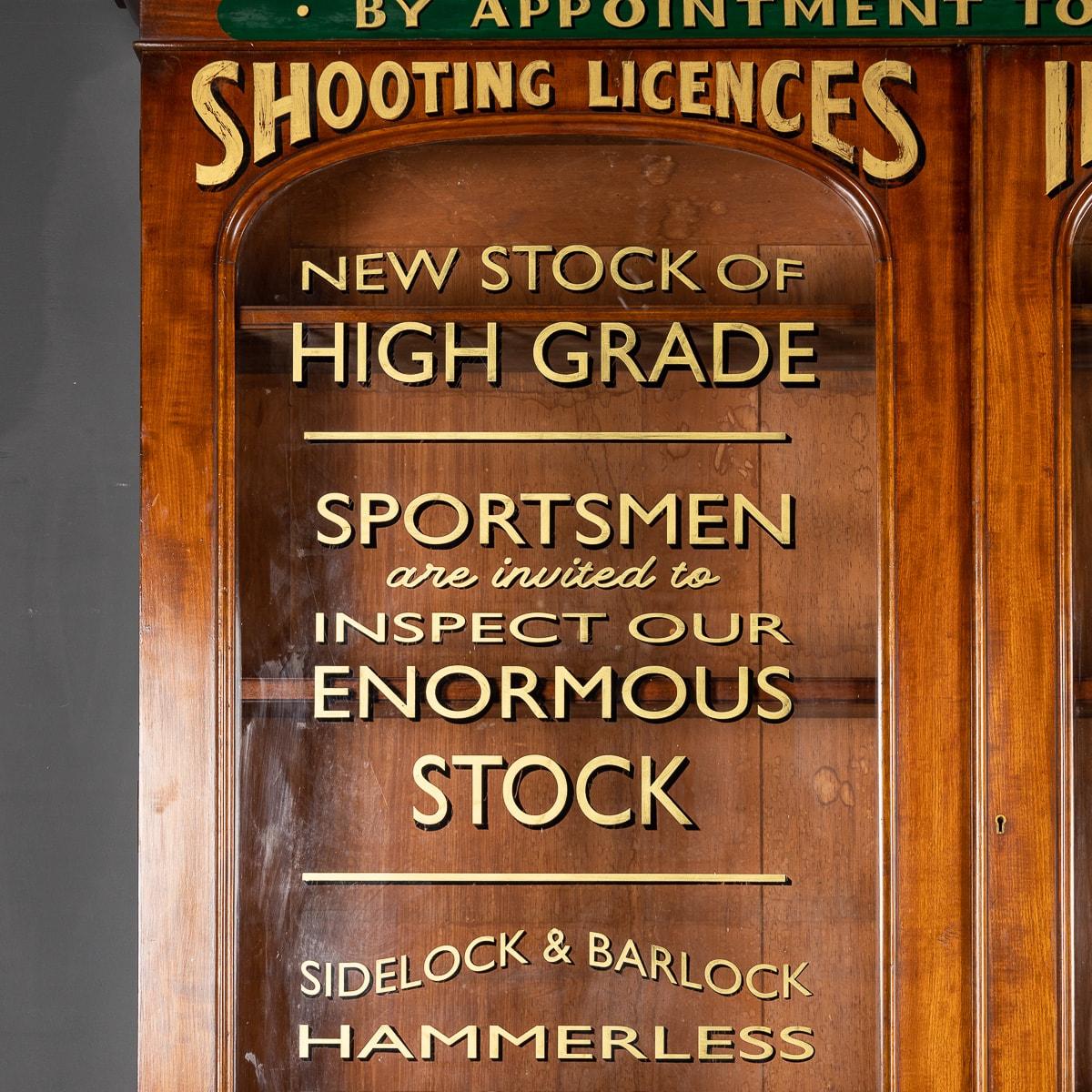 19th Century Victorian Mahogany Gun Shop Display Cabinet, c.1890 3