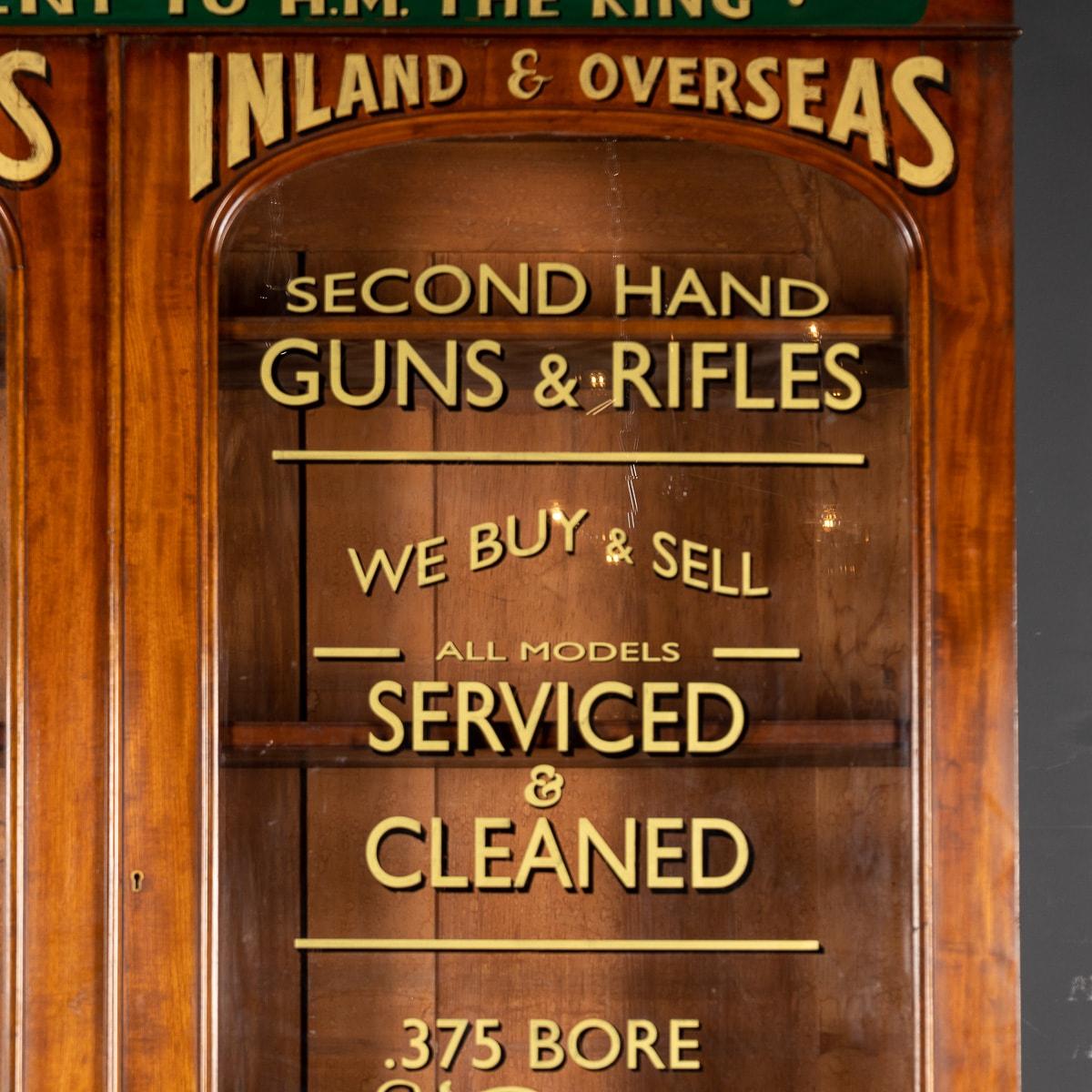 19th Century Victorian Mahogany Gun Shop Display Cabinet, c.1890 4