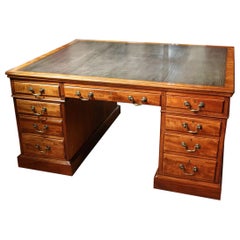 19th Century, Victorian Mahogany Partners Desk