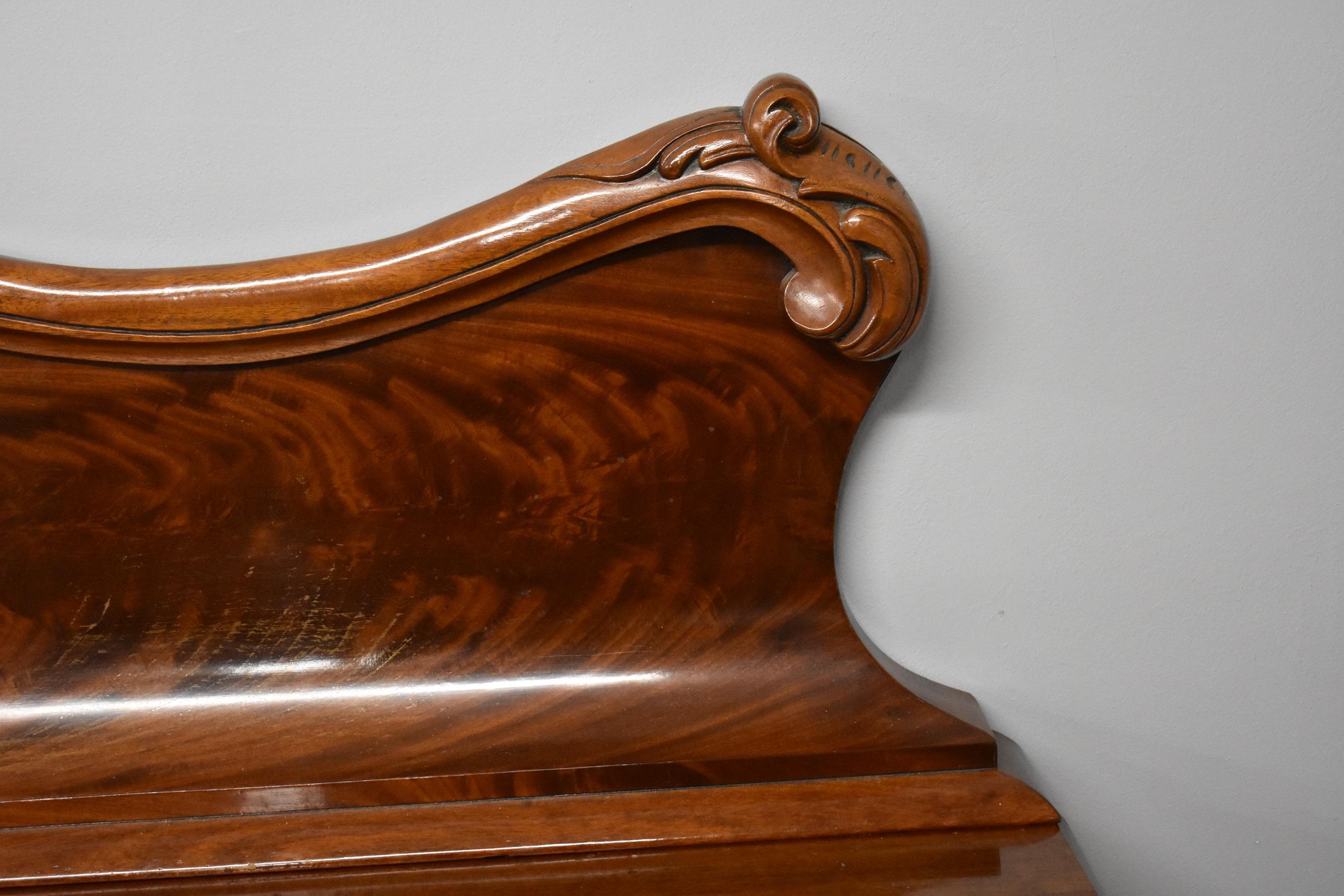 19th Century Victorian Mahogany Pedestal Sideboard 4