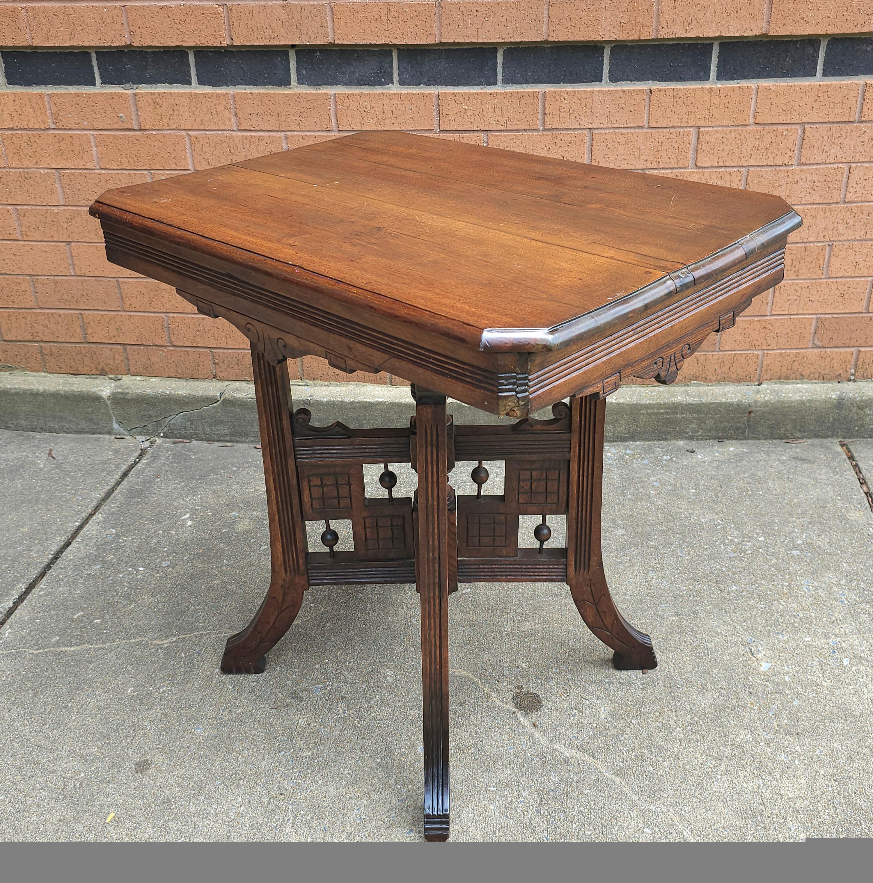 Other 19th Century Victorian Mahogany Rectangular Center Table For Sale