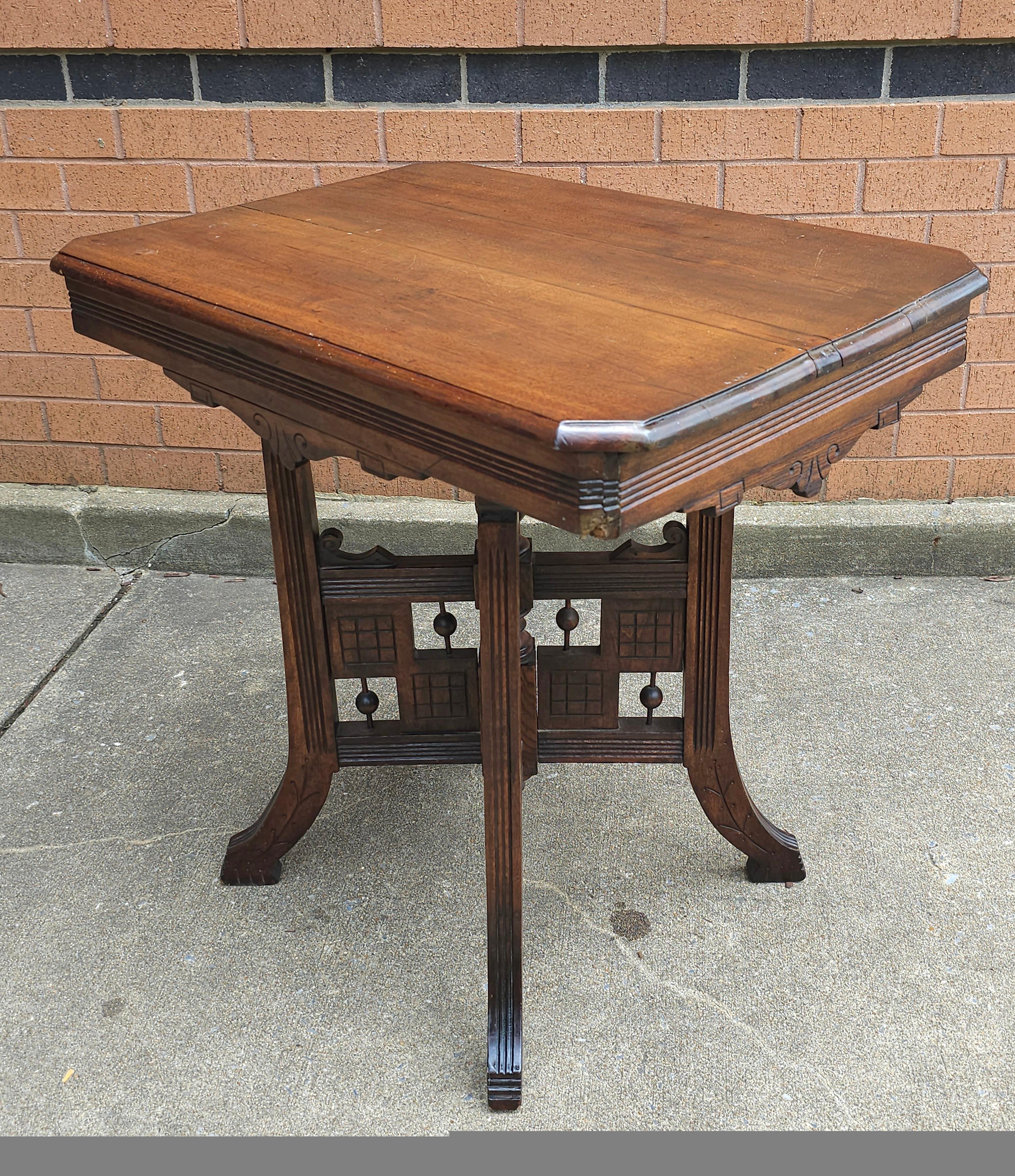 19th Century Victorian Mahogany Rectangular Center Table For Sale 2