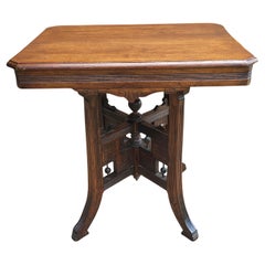 Antique 19th Century Victorian Mahogany Rectangular Center Table