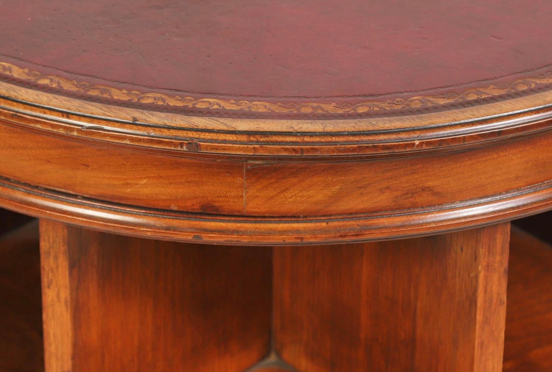 Legno Libreria girevole vittoriana in mogano del XIX secolo in vendita