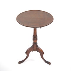 19th Century Victorian Mahogany Tripod Pedestal Candle Stand