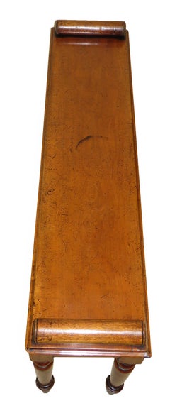 19th Century Victorian Mahogany Window Seat Hall Bench