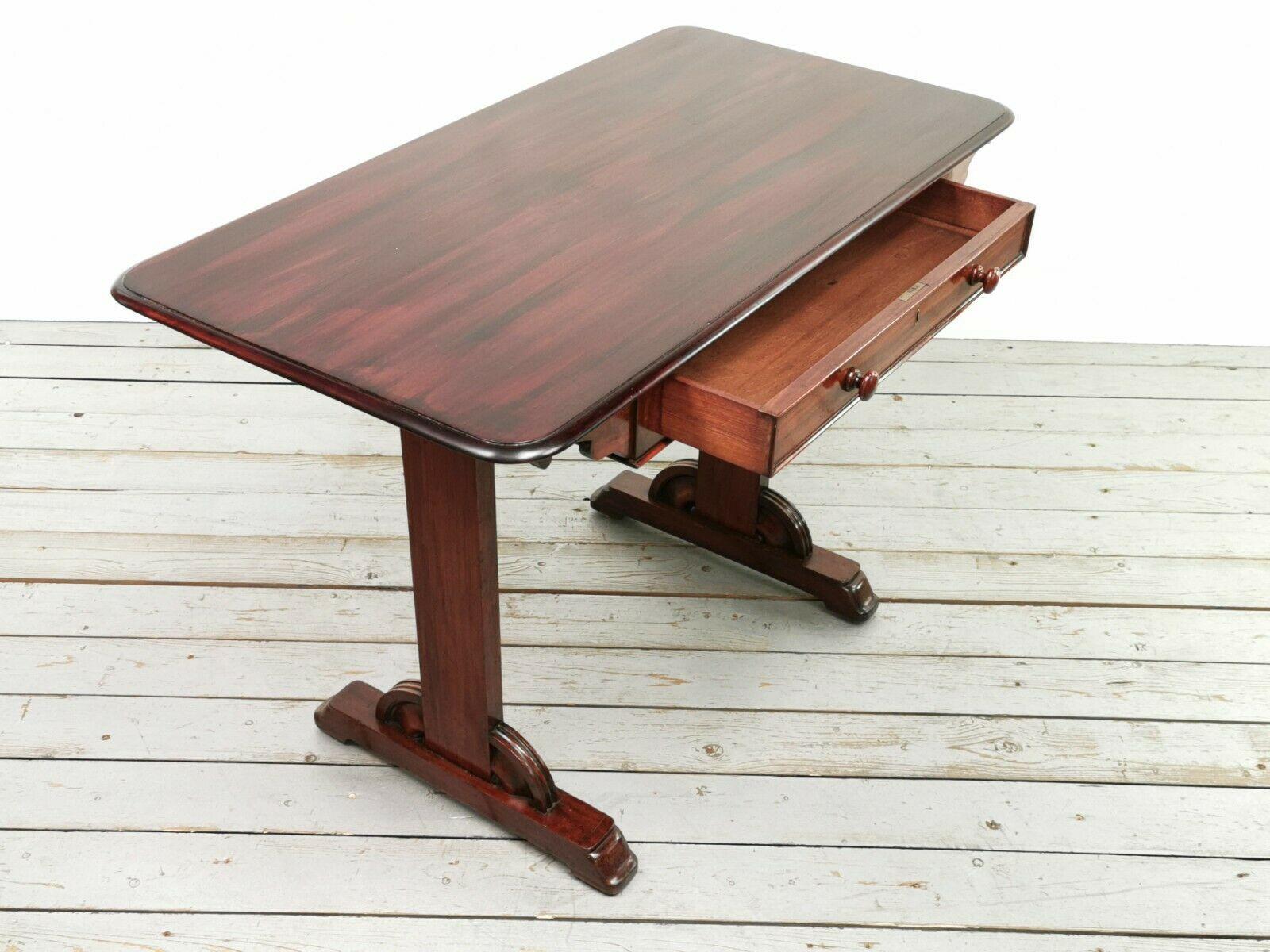 19th Century Victorian Mahogany Writing Desk or Side Table 8