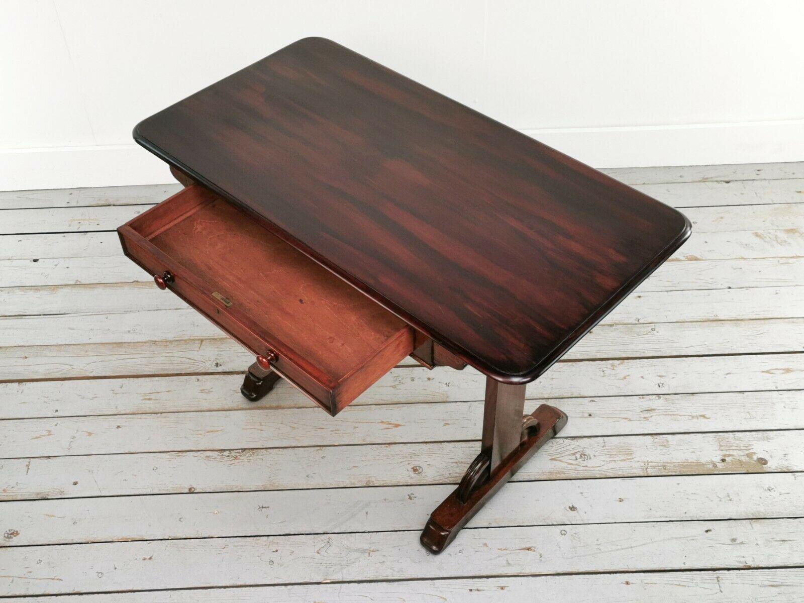 19th Century Victorian Mahogany Writing Desk or Side Table In Good Condition In STOKE ON TRENT, GB